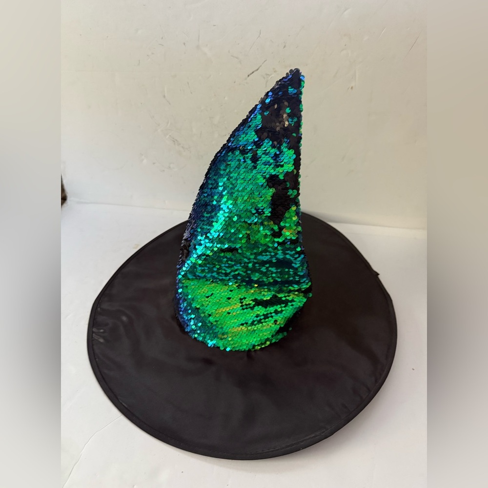 Target Sequin Witch Hat - Blue and Green